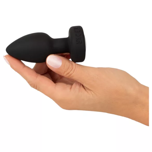 ANOS - plug anale luminoso e vibrante (nero)