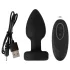 ANOS - plug anale luminoso e vibrante (nero)