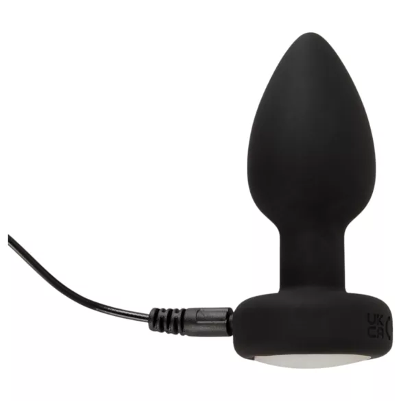ANOS - plug anale luminoso e vibrante (nero)