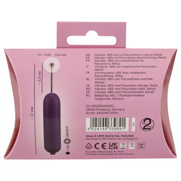 You2Toys - Vibratore clitorideo - punto preciso - silicone viola