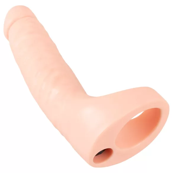 Realistixxx Double Fucker - dildo anale con imbracatura (color carne)