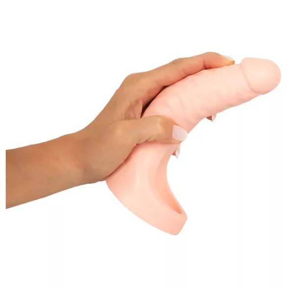 Realistixxx Double Fucker - dildo anale con imbracatura (color carne)