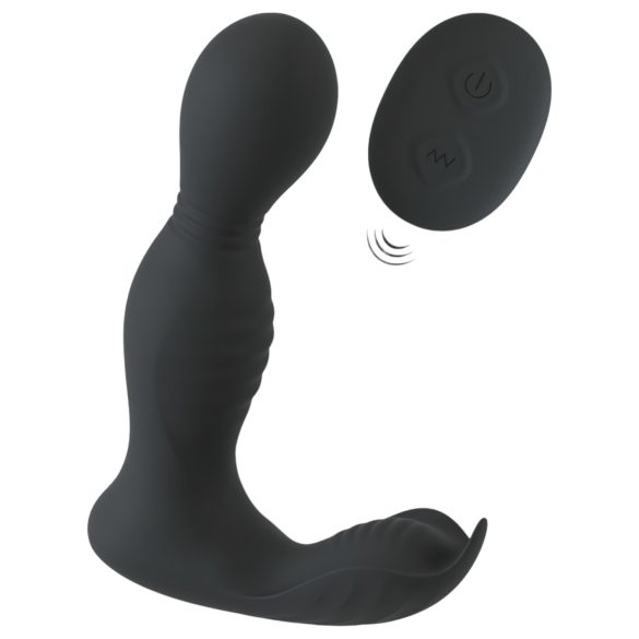 Rebel - Vibratore Prostata 2in1 con Telecomando (Nero)