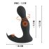 Rebel - Vibratore Prostata 2in1 con Telecomando (Nero)
