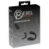 **Rebel - Vibratore prostatico con anello per pene e testicoli (nero)**