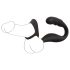**Rebel - Vibratore prostatico con anello per pene e testicoli (nero)**