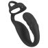 **Rebel - Vibratore prostatico con anello per pene e testicoli (nero)**