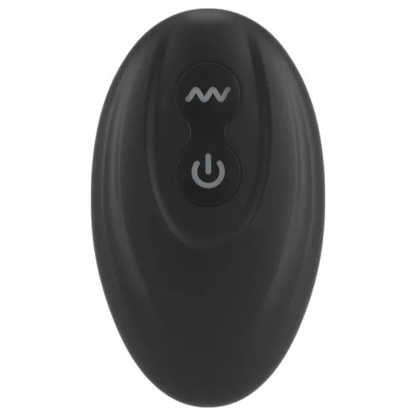 Rebel - vibratore prostatico con anello pene e testicoli - nero