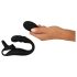 **Rebel - Vibratore prostatico con anello per pene e testicoli (nero)**