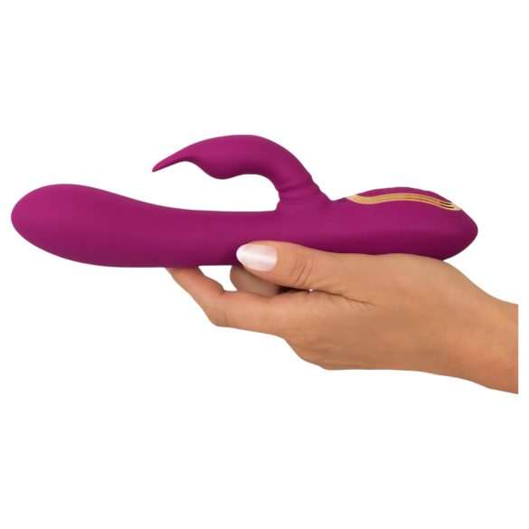 Javida - vibratore rotante con perline 3in1 - silicone viola