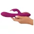 Javida - vibratore rotante con perline 3in1 - silicone viola