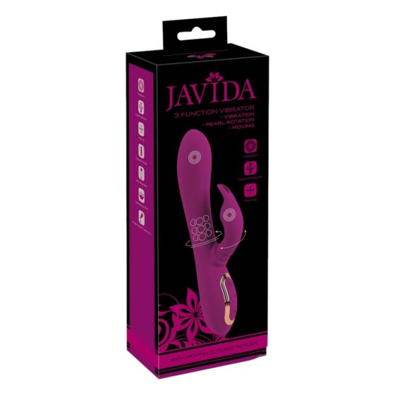 Javida - Vibratore rotante 3in1 (viola)