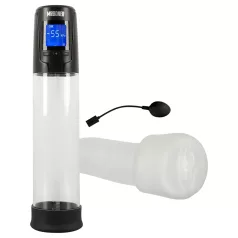   Mister Boner - pompa per pene automatica ricaricabile (nera‑trasparente)
