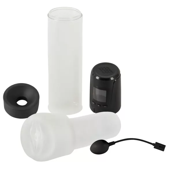 Mister Boner - pompa pene automatica ricaricabile - nero trasparente