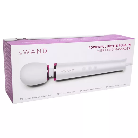 Le Wand Petite Plug-In - massaggiatore vibrante ricaricabile - bianco