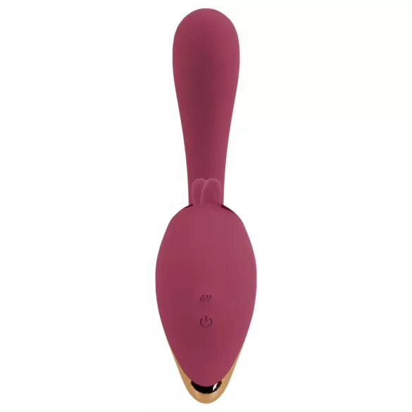 Javida - vibratore 2in1 con lingua - silicone rosso