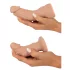 You2Toys - set dildo indossabile - effetto pelle - colore naturale