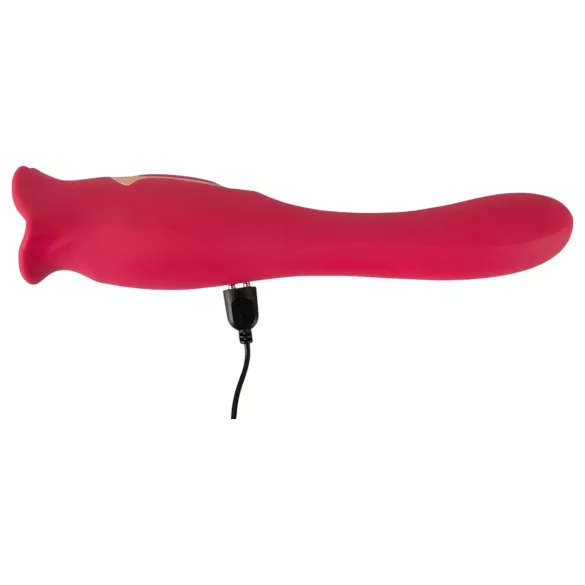 You2Toys - vibratore doppia funzione con lingua - silicone rosa
