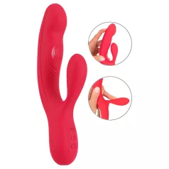   Smile Thumping Rabbit - vibratore ricaricabile 3 motori - silicone rosso