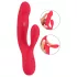 Smile Thumping Rabbit - vibratore ricaricabile 3 motori - silicone rosso