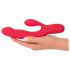 Smile Thumping Rabbit - vibratore ricaricabile 3 motori - silicone rosso