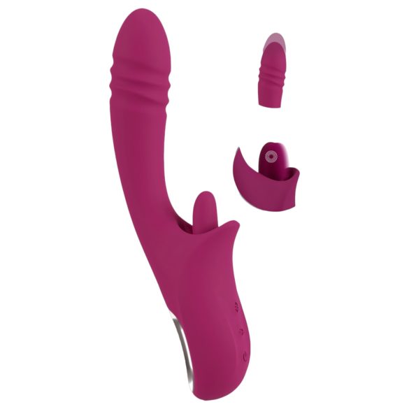 Javida Vibratore Lick & Thrust - leccante e spingente (viola)