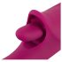 Javida Licking & Thrusting - vibratore spingente con lingua (viola)