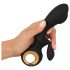 Eternal - Vibratore Nero con Braccio Stimolatore Clitorideo Gonfiabile