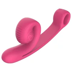 Snail Vibe Curve - vibratore clitorideo 2 in 1 (rosa)