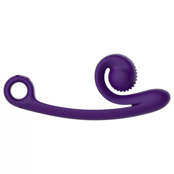 Snail Vibe Curve - vibratore clitorideo 2in1 - silicone viola