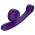 Snail Vibe Curve - vibratore clitorideo 2in1 - silicone viola