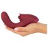 Javida - vibratore 3in1 con lingua - silicone rosso