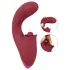 Javida - vibratore 3in1 con lingua - silicone rosso