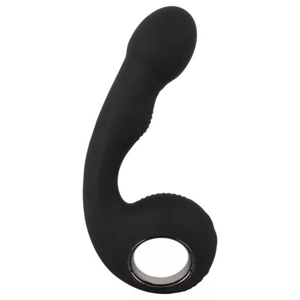 Black Velvets - Vibratore punto G e P - silicone nero
