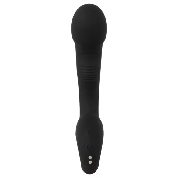 Black Velvets - Vibratore punto G e P - silicone nero