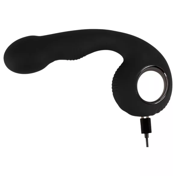 Black Velvets - Vibratore punto G e P - silicone nero