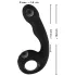 Black Velvets - Vibratore punto G e P - silicone nero