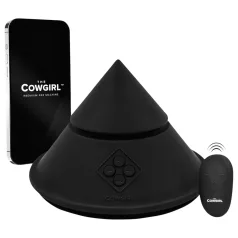   The Cowgirl Cone - macchina del sesso premium controllata tramite app - con 2 accessori intercambiabili, 20 modalità di vibrazione (nero)