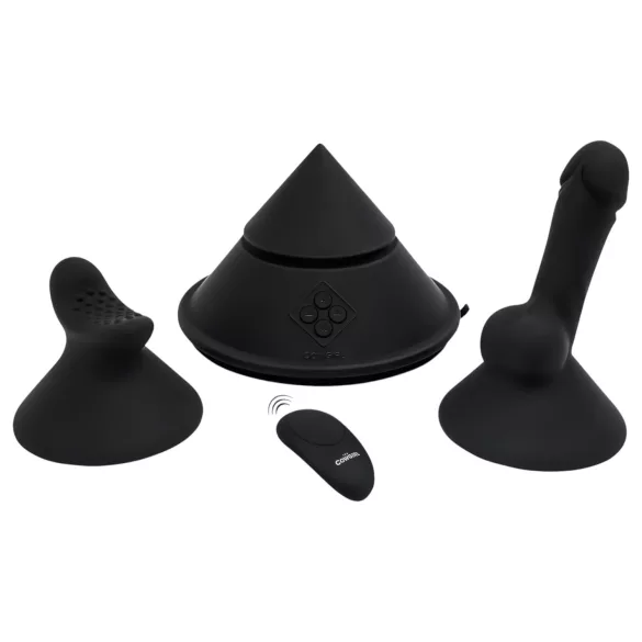 The Cowgirl Cone - macchina del sesso intelligente con diversi accessori (nera)