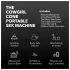The Cowgirl Cone - macchina del sesso premium controllata tramite app - con 2 accessori intercambiabili, 20 modalità di vibrazione (nero)