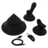 The Cowgirl Cone - macchina del sesso intelligente con diversi accessori (nera)