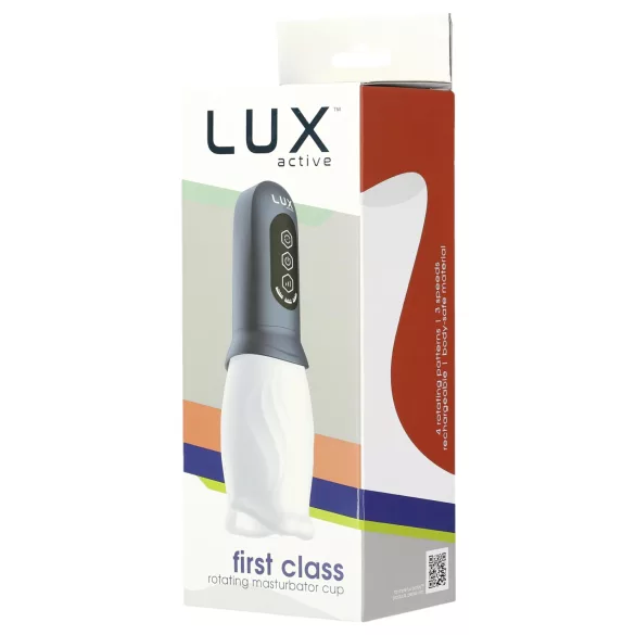 LUX Active First Class - masturbatore automatico rotante - bianco grigio