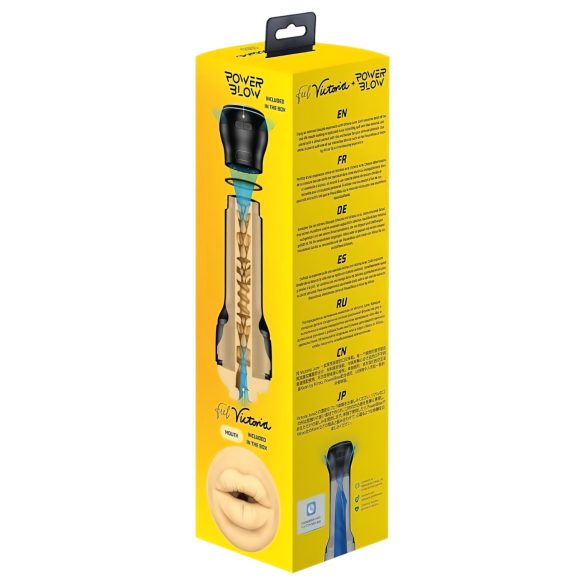 Kiiroo PowerBlow + Victoria June bocca masturbatore (nero)