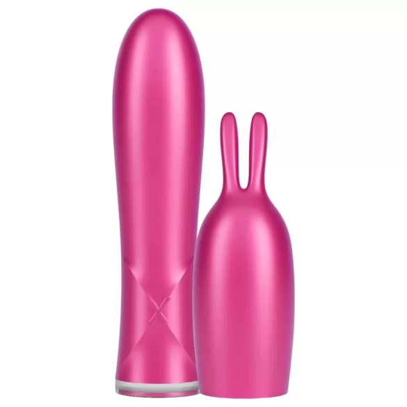 Durex Tease & Vibe - vibratore mini con stimolatore clitorideo a coniglio - rosa