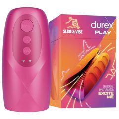   Vibratore Durex Slide & Vibe ricaricabile e impermeabile per stimolazione del glande (rosa)