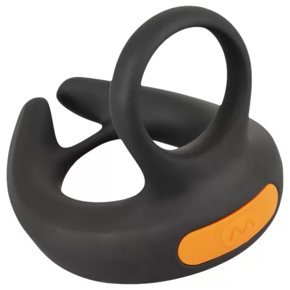 Rebel - anello vibrante pene e testicoli - vibrazione - nero