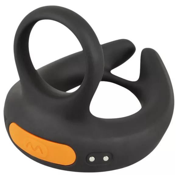 Rebel - anello vibrante pene e testicoli - vibrazione - nero