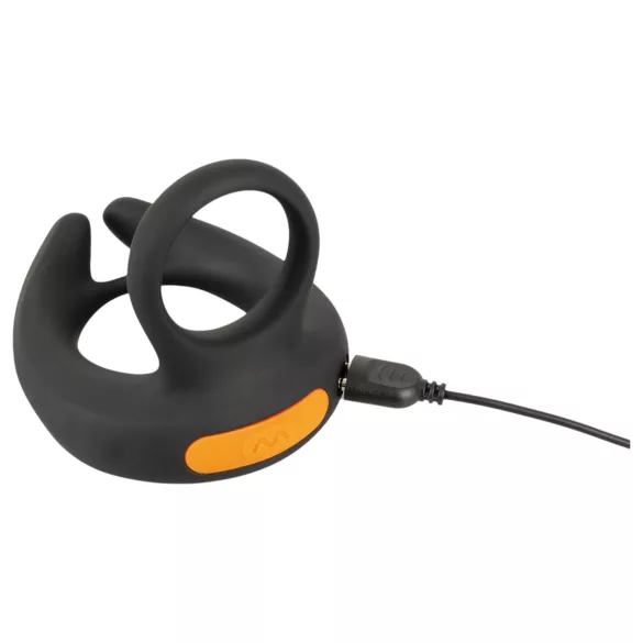 Rebel - anello vibrante pene e testicoli - vibrazione - nero