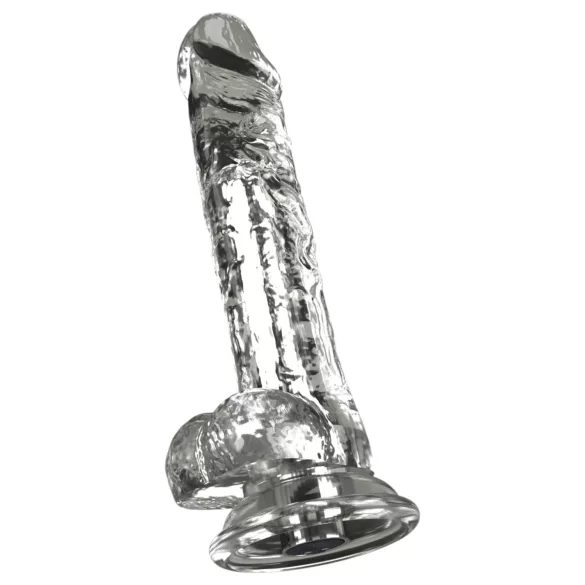 Crystal - Vibratore con ventosa (trasparente)