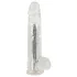 Crystal - Vibratore con ventosa (trasparente)